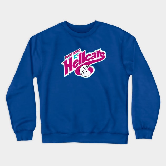 Defunct Hartford Hellcats CBA Basketball 1993 Crewneck Sweatshirt by LocalZonly